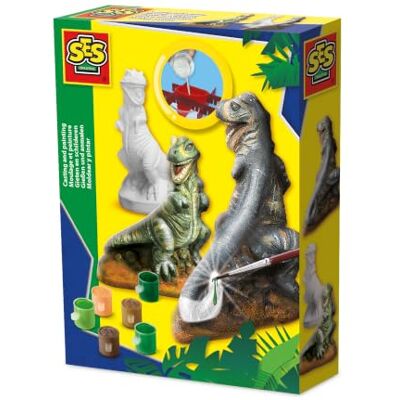 Creative SES, 01283, knutselpakket, gipsafgietsel, T-Rex Creative SES, 01283, knutselpakket, gipsafgietsel, T-Rex