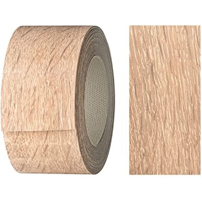 haggiy Melamine plakstrip met smeltlijm, 40 mm x 5 m, opstrijkbare lijm voor planken en platen, kantenband, decoratie, Sonoma-eiken haggiy Melamine plakstrip met smeltlijm, 40 mm x 5 m, opstrijkbare lijm voor planken en platen, kantenband, decoratie, Sonoma-eiken