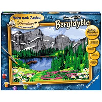 Ravensburger Schilderen op nummer 28898 Zomerse Bergidylle vanaf 14 jaar: zonder lijst Ravensburger Schilderen op nummer 28898 Zomerse Bergidylle vanaf 14 jaar: zonder lijst
