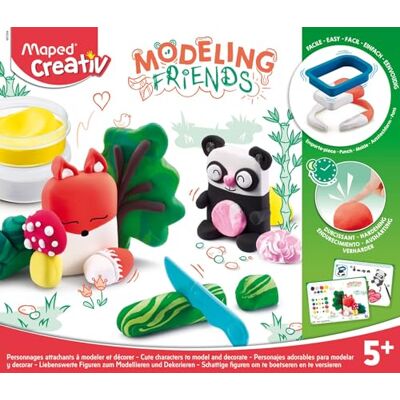 Maped Creativ Modeling Friends Cute – activiteit modelleren – schattige dieren – marmereffecten en kleurenmengsels – decoratieve figuren om te verzamelen – vanaf 5 jaar Maped Creativ Modeling Friends Cute – activiteit modelleren – schattige dieren – marmereffecten en kleurenmengsels – decoratieve figuren om te verzamelen – vanaf 5 jaar
