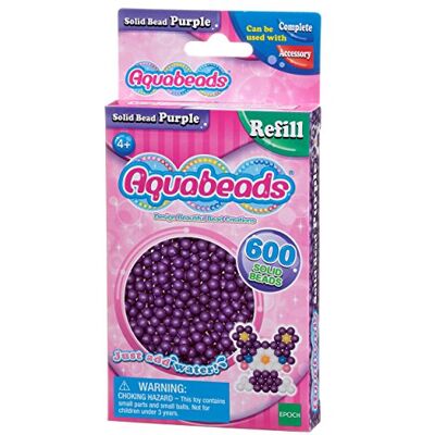 AQUA BEADS Aquabeads La Refill-parels, violet – 32578 – navulverpakking kleur – creatieve vrije tijd AQUA BEADS Aquabeads La Refill-parels, violet – 32578 – navulverpakking kleur – creatieve vrije tijd