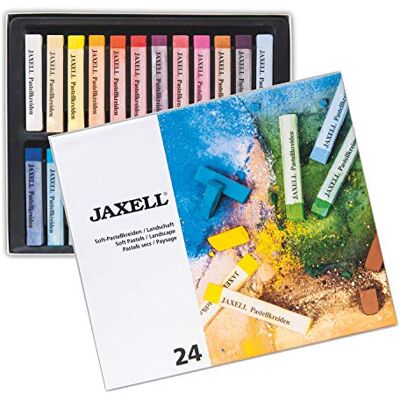 Honsell Jaxell 47645 24 stuks zachte pastelkleuren voor grootschalig en nauwkeurig werken, voor kunstenaars, hobbyschilders, scholen, kunstcursussen, training Honsell Jaxell 47645 24 stuks zachte pastelkleuren voor grootschalig en nauwkeurig werken, voor kunstenaars, hobbyschilders, scholen, kunstcursussen, training