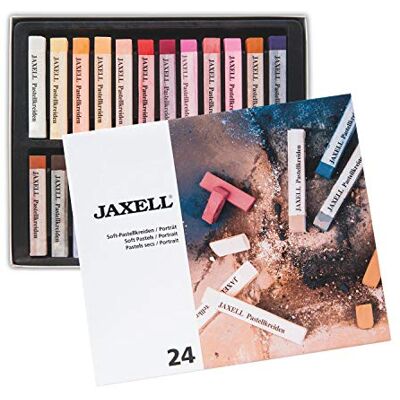 Honsell Jaxell 47644 Set van 24 zachte pastelkleuren voor portretten, rijke en nauwkeurige kleuren voor kunstenaars, hobbyschilders, school, kunstlessen, training Honsell Jaxell 47644 Set van 24 zachte pastelkleuren voor portretten, rijke en nauwkeurige kleuren voor kunstenaars, hobbyschilders, school, kunstlessen, training