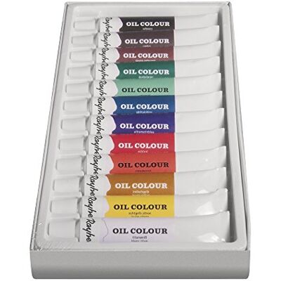 Rayher 12 kleuren olieverfschilderij kunstenaar kit 2,6 cm x 1,05 cm x 0,21 cm Rayher 12 kleuren olieverfschilderij kunstenaar kit 2,6 cm x 1,05 cm x 0,21 cm