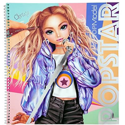 Depesche 12228 Topmodel Popstar kleurboek met 60 pagina's voor het maken van model- en outfitmotieven, kleurboek met stickervellen, sjablonen enz. Depesche 12228 Topmodel Popstar kleurboek met 60 pagina's voor het maken van model- en outfitmotieven, kleurboek met stickervellen, sjablonen enz.