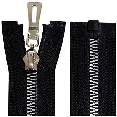 AERZETIX C64125 Set van 2 gevormde ritssluitingen nr. 5 70 cm deelbaar zelfsluitend Decoratieve metalen rits Kleur Zwart Mesh Slider fournituren kleding Naaien Jas AERZETIX C64125 Set van 2 gevormde ritssluitingen nr. 5 70 cm deelbaar zelfsluitend Decoratieve metalen rits Kleur Zwart Mesh Slider fournituren kleding Naaien Jas