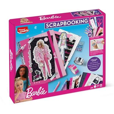 Maped Ambachten voor kinderen Barbie Scrapbooking Creatieve collectie Complete set met 55 accessoires Met vellen om te snijden en te decoreren Notitieboek om zelf vorm te geven Maped Ambachten voor kinderen Barbie Scrapbooking Creatieve collectie Complete set met 55 accessoires Met vellen om te snijden en te decoreren Notitieboek om zelf vorm te geven