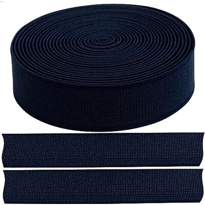 AERZETIX C67765 Platte geweven elastische band 3 m Breedte 20 mm Kleur donkerblauw AERZETIX C67765 Platte geweven elastische band 3 m Breedte 20 mm Kleur donkerblauw