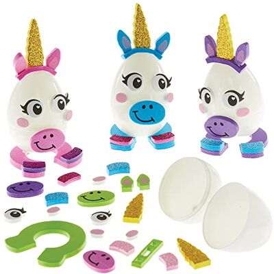 Baker Ross FX525 Eenhoorn Egg Eenhoorn Egg Set 8 Stuk Ei Knutselsets voor Kinderen Baker Ross FX525 Eenhoorn Egg Eenhoorn Egg Set 8 Stuk Ei Knutselsets voor Kinderen