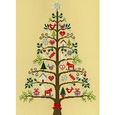 Bothy Threads Kruissteekset, motief Scandinavische boom Bothy Threads Kruissteekset, motief Scandinavische boom