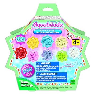 AQUA BEADS Aquabeads La recharge perles étoiles Kit de loisirs créatifs Activité manuelle enfants en toute autonomie Recharge de perles qui collent avec de l'eau Jouet enfant 4 ans et + 31603 AQUA BEADS Aquabeads La recharge perles étoiles Kit de loisirs créatifs Activité manuelle enfants en toute autonomie Recharge de perles qui collent avec de l'eau Jouet enfant 4 ans et + 31603