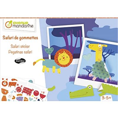Avenue Mandarine KC044C – een creatieve doos Safari van gumetten bestaande uit 10 voorgedrukte polaroïden, 9,5 x 10,5 cm en 8 vellen gummetjes (handleiding inbegrepen) Avenue Mandarine KC044C – een creatieve doos Safari van gumetten bestaande uit 10 voorgedrukte polaroïden, 9,5 x 10,5 cm en 8 vellen gummetjes (handleiding inbegrepen)