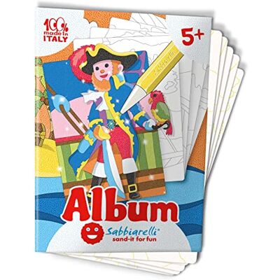 Sabbiarelli Sand-it For Fun Piratenalbum 5 zelfklevende tekeningen A5 voor zandkunst gekleurd zand niet inbegrepen creatieve vrije tijd voor kinderen 5-12 jaar Contient 5 dessins adhésifs A5 100% Made in Italy Loisirs créatifs Enfants 5-12 ans Sabbiarelli Sand-it For Fun Piratenalbum 5 zelfklevende tekeningen A5 voor zandkunst gekleurd zand niet inbegrepen creatieve vrije tijd voor kinderen 5-12 jaar Contient 5 dessins adhésifs A5 100% Made in Italy Loisirs créatifs Enfants 5-12 ans