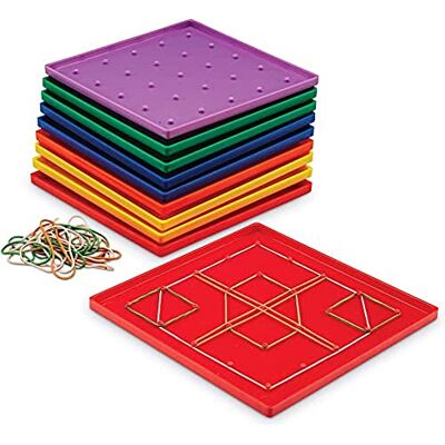 Learning Resources Geometrisch dienblad met 5 x 5 pluggen, 10 stuks, Engelse versie Learning Resources Geometrisch dienblad met 5 x 5 pluggen, 10 stuks, Engelse versie