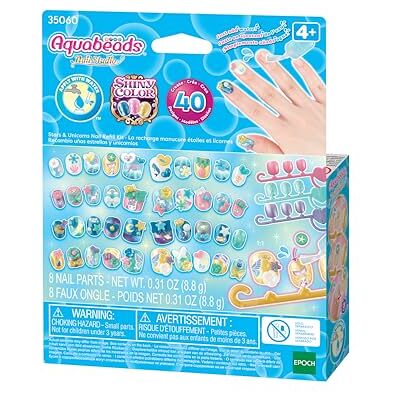 AQUA BEADS Aquabeads 35060 ANS navulset voor nagels, sterren en eenhoorns, meerkleurig AQUA BEADS Aquabeads 35060 ANS navulset voor nagels, sterren en eenhoorns, meerkleurig