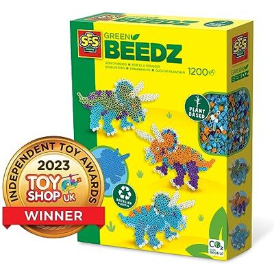 Creative Green Beedz Triceratops strijkkralenset Creative Green Beedz Triceratops strijkkralenset