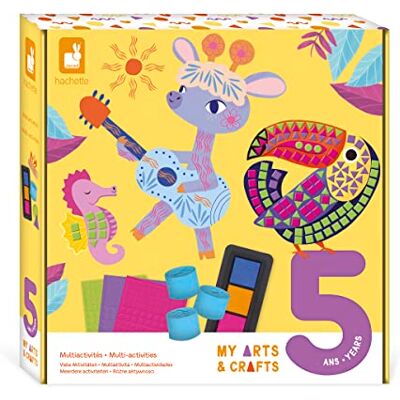 Janod My Arts & Crafts – 5 jaar – creatieve multiactiviteitsset – 8 illustraties – creatieve vrijetijdsset voor kinderen – leren fijne motoriek en concentratie – J07748 Janod My Arts & Crafts – 5 jaar – creatieve multiactiviteitsset – 8 illustraties – creatieve vrijetijdsset voor kinderen – leren fijne motoriek en concentratie – J07748