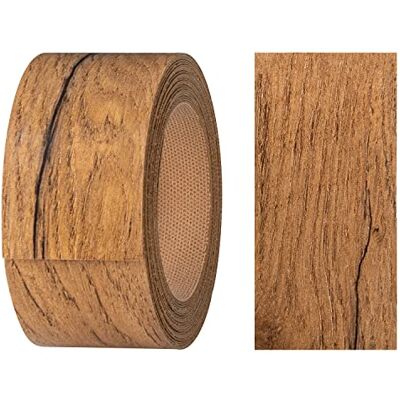 haggiy Melamine plakstrip met smeltlijm, 40 mm x 5 m, opstrijkbare lijm voor planken en platen, kantenband, decoratie, Lancelot-eiken haggiy Melamine plakstrip met smeltlijm, 40 mm x 5 m, opstrijkbare lijm voor planken en platen, kantenband, decoratie, Lancelot-eiken