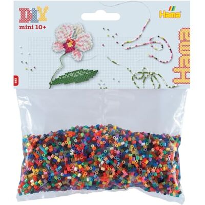 Hama 583 – creatieve vrije tijd – zak met 2000 strijkkralen – mini-formaat – mix 48 kleuren Hama 583 – creatieve vrije tijd – zak met 2000 strijkkralen – mini-formaat – mix 48 kleuren