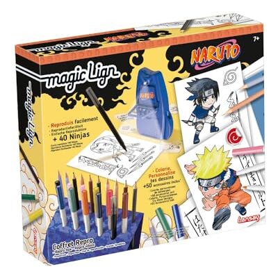 Lansay NARUTO Magic Lign – reproductieset – meer dan 100 illustraties om te projecteren en te tekenen – schattige manga-figuren – leren tekenen – creatieve activiteit – vanaf 7 jaar Lansay NARUTO Magic Lign – reproductieset – meer dan 100 illustraties om te projecteren en te tekenen – schattige manga-figuren – leren tekenen – creatieve activiteit – vanaf 7 jaar