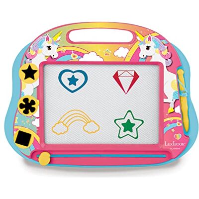 Lexibook CRUNI550 Magische eenhoorn, creatief en artistiek speelgoed voor meisjes, pen en stempel om te tekenen, meerkleurig Lexibook CRUNI550 Magische eenhoorn, creatief en artistiek speelgoed voor meisjes, pen en stempel om te tekenen, meerkleurig