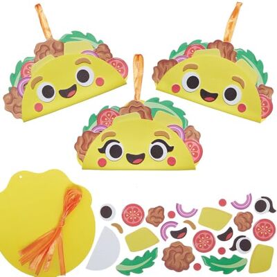 Baker Ross VC137 Decoratieset creëer je eigen taco, 5 stuks, doe-het-zelf schuimrubberen taco's om op te hangen Baker Ross VC137 Decoratieset creëer je eigen taco, 5 stuks, doe-het-zelf schuimrubberen taco's om op te hangen