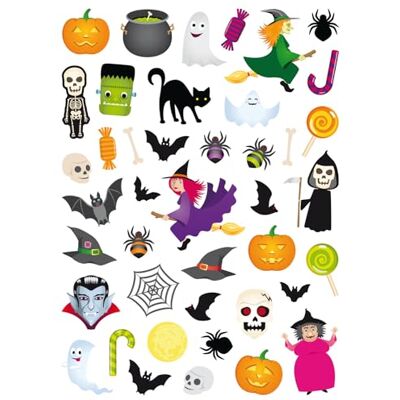 MegaCrea DIY Halloween stickers 88 stuks MegaCrea DIY Halloween stickers 88 stuks