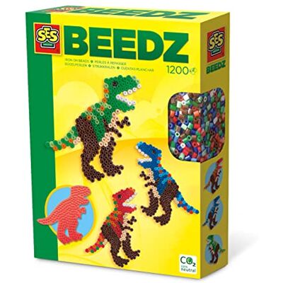 Creative 06117 Ironing Beads T-Rex, PVC-vrij, maakt meer dan 3 T-Rex Creative 06117 Ironing Beads T-Rex, PVC-vrij, maakt meer dan 3 T-Rex