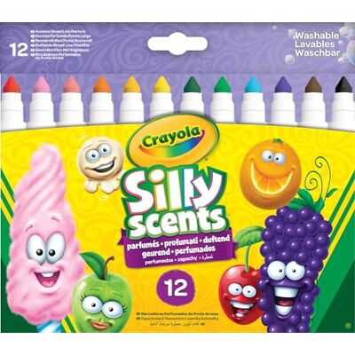 CRAYOLA Silly Scents, wasbare viltstiften, 12 stuks (58-8337) CRAYOLA Silly Scents, wasbare viltstiften, 12 stuks (58-8337)