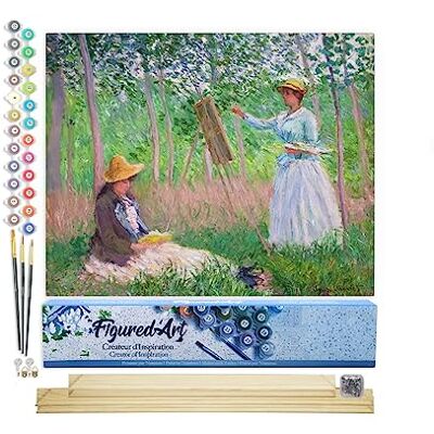 ART Schilderen op nummer voor volwassenen in het bos van Giverny – handmatige activiteit, creatieve vrijetijdsset, doe-het-zelf, volledig kunstnummer, 40 x 50 cm, met houten frame voor montage ART Schilderen op nummer voor volwassenen in het bos van Giverny – handmatige activiteit, creatieve vrijetijdsset, doe-het-zelf, volledig kunstnummer, 40 x 50 cm, met houten frame voor montage