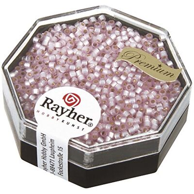 Rayher 14766258 delica rocailles 1 6 mm diameter parelmoer effect roze doos 6 g Rayher 14766258 delica rocailles 1 6 mm diameter parelmoer effect roze doos 6 g