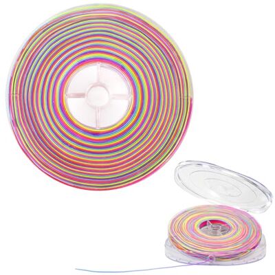 Lynnmos Elastisch koord voor armbanden 1 mm x 150 m Rekbare Draad voor Sieraden Maken, Duurzame Kralendraad voor DIY Knutselen, Kettingen, Kralen & Decoratie (meerkleurig) Lynnmos Elastisch koord voor armbanden 1 mm x 150 m Rekbare Draad voor Sieraden Maken, Duurzame Kralendraad voor DIY Knutselen, Kettingen, Kralen & Decoratie (meerkleurig)