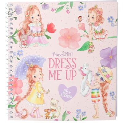 Depesche 13577 Princess Mimi Dress Me Up stickerboek met 24 pagina's voor het maken van prinsessenoutfits, inclusief 10 vellen stickers Depesche 13577 Princess Mimi Dress Me Up stickerboek met 24 pagina's voor het maken van prinsessenoutfits, inclusief 10 vellen stickers