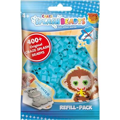 CRAZE Splash Beads 11669 vervangende kralenset voor knutselen, strijkvrij, lichtblauw CRAZE Splash Beads 11669 vervangende kralenset voor knutselen, strijkvrij, lichtblauw