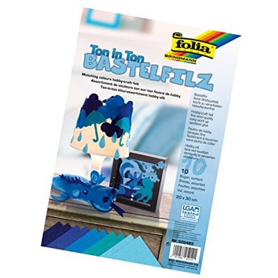 Folia 520493 Toon-sur-ton viltstift (20 x 30 cm, 10 vellen gesorteerd) Folia 520493 Toon-sur-ton viltstift (20 x 30 cm, 10 vellen gesorteerd)