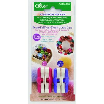 Clover CNC-180 pompons set (Extra Small) meerkleurig, één maat Clover CNC-180 pompons set (Extra Small) meerkleurig, één maat