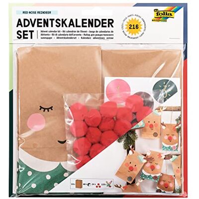 Folia Adventskalenderset "Reindeer Folia Adventskalenderset "Reindeer