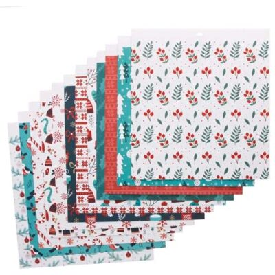 Baker Ross FC214 Kerstprintpapier voor kinderen, 48 stuks, decoratief, scrapbooking, Origami, Kerstmis, creatieve vrije tijd Baker Ross FC214 Kerstprintpapier voor kinderen, 48 stuks, decoratief, scrapbooking, Origami, Kerstmis, creatieve vrije tijd