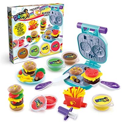 Canal Toys Burger Chef, antibacteriële boetseerklei, karikatuur, SND 006, meerkleurig, 31 x 34 cm Canal Toys Burger Chef, antibacteriële boetseerklei, karikatuur, SND 006, meerkleurig, 31 x 34 cm