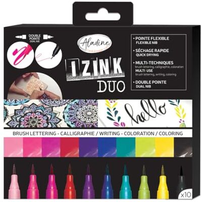 Aladine Izink Duo Brush Lettering Set Aladine Izink Duo Brush Lettering Set