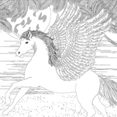Honsell 12118 spieraam met Pegasus-motief, formaat 30 x 30 cm, voorbedrukt motief om in te kleuren met acryl-, aquarel- en olieverf en viltstiften en kleurpotloden, wit Honsell 12118 spieraam met Pegasus-motief, formaat 30 x 30 cm, voorbedrukt motief om in te kleuren met acryl-, aquarel- en olieverf en viltstiften en kleurpotloden, wit