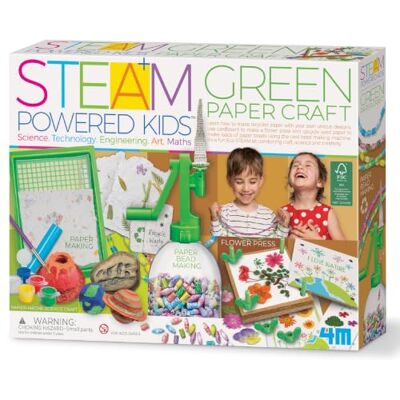 4M Green Paper Craft Green Paper Craft Activité vapeur pour enfants 4M Green Paper Craft Green Paper Craft Activité vapeur pour enfants