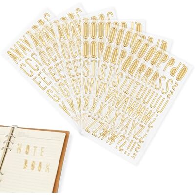 HuhWafee 6 stuks gouden 3D-stickers met letters en cijfers, glitterstickers, cijfers, symbolen, waterdicht, pvc, voor knutselen, scrapbooking, handwerk, wenskaart HuhWafee 6 stuks gouden 3D-stickers met letters en cijfers, glitterstickers, cijfers, symbolen, waterdicht, pvc, voor knutselen, scrapbooking, handwerk, wenskaart