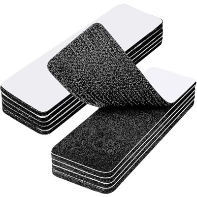 TOZKZO Set van 10 extra sterke zelfklevende klittenband 3 x 10 cm Dubbelzijdig Voor thuis, kantoor, bank Zwart TOZKZO Set van 10 extra sterke zelfklevende klittenband 3 x 10 cm Dubbelzijdig Voor thuis, kantoor, bank Zwart