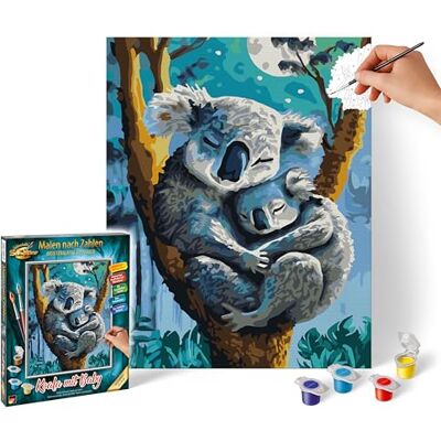 Schipper 609240907 schilderen op nummer koala met baby afbeeldingen schilderen voor volwassenen met penselen en acrylverf 24 x 30 cm Schipper 609240907 schilderen op nummer koala met baby afbeeldingen schilderen voor volwassenen met penselen en acrylverf 24 x 30 cm