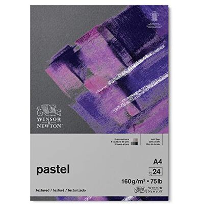 Winsor & Newton 6660767 pastelpapier in blok met grijstint, 24 vellen DIN A4, 160 g/m², FSC, zuurvrij, zonder optische witmakers, archiveerbare kwaliteit, stabiel en bestand tegen veroudering Winsor & Newton 6660767 pastelpapier in blok met grijstint, 24 vellen DIN A4, 160 g/m², FSC, zuurvrij, zonder optische witmakers, archiveerbare kwaliteit, stabiel en bestand tegen veroudering