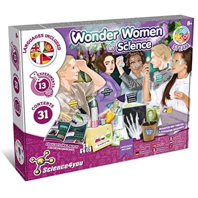 Science4you Meisjes in de wetenschap – educatieve set met 13 wetenschappelijke experimenten en creatieve vrije tijd van meisjes, 7, 8, 9, 10, 11, 12+ jaar met handmatige activiteit voor kinderen Science4you Meisjes in de wetenschap – educatieve set met 13 wetenschappelijke experimenten en creatieve vrije tijd van meisjes, 7, 8, 9, 10, 11, 12+ jaar met handmatige activiteit voor kinderen