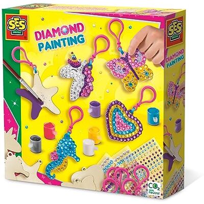 Creative mozaïek diamanten sleutelhanger van hout creatieve set voor kinderen vanaf 5 jaar 5 figuren om te schilderen en te versieren met gouache en strass milieuvriendelijk CO₂-neutraal speelgoed Nederland 14702 Creative mozaïek diamanten sleutelhanger van hout creatieve set voor kinderen vanaf 5 jaar 5 figuren om te schilderen en te versieren met gouache en strass milieuvriendelijk CO₂-neutraal speelgoed Nederland 14702