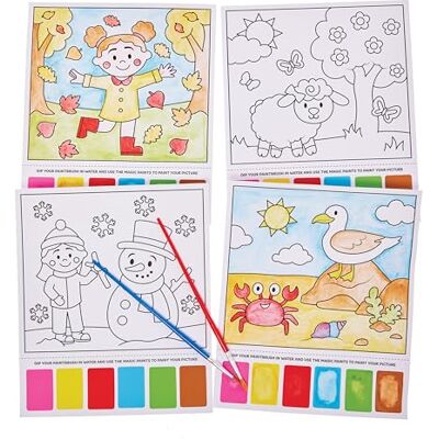 Baker Ross FN006 magische schilderafbeeldingen van de seizoenen 12 stuks, schildersets voor kinderen Baker Ross FN006 magische schilderafbeeldingen van de seizoenen 12 stuks, schildersets voor kinderen
