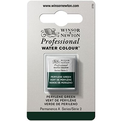Winsor & Newton Professionele aquarelverf – Aquarelverf, hoge helderheid, lichtecht, archiefkwaliteit, halve emmer, kleur peryleengroen Winsor & Newton Professionele aquarelverf – Aquarelverf, hoge helderheid, lichtecht, archiefkwaliteit, halve emmer, kleur peryleengroen